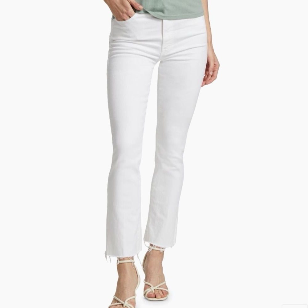 MOTHER Hustler High Rise Flare Leg Ankle Jeans